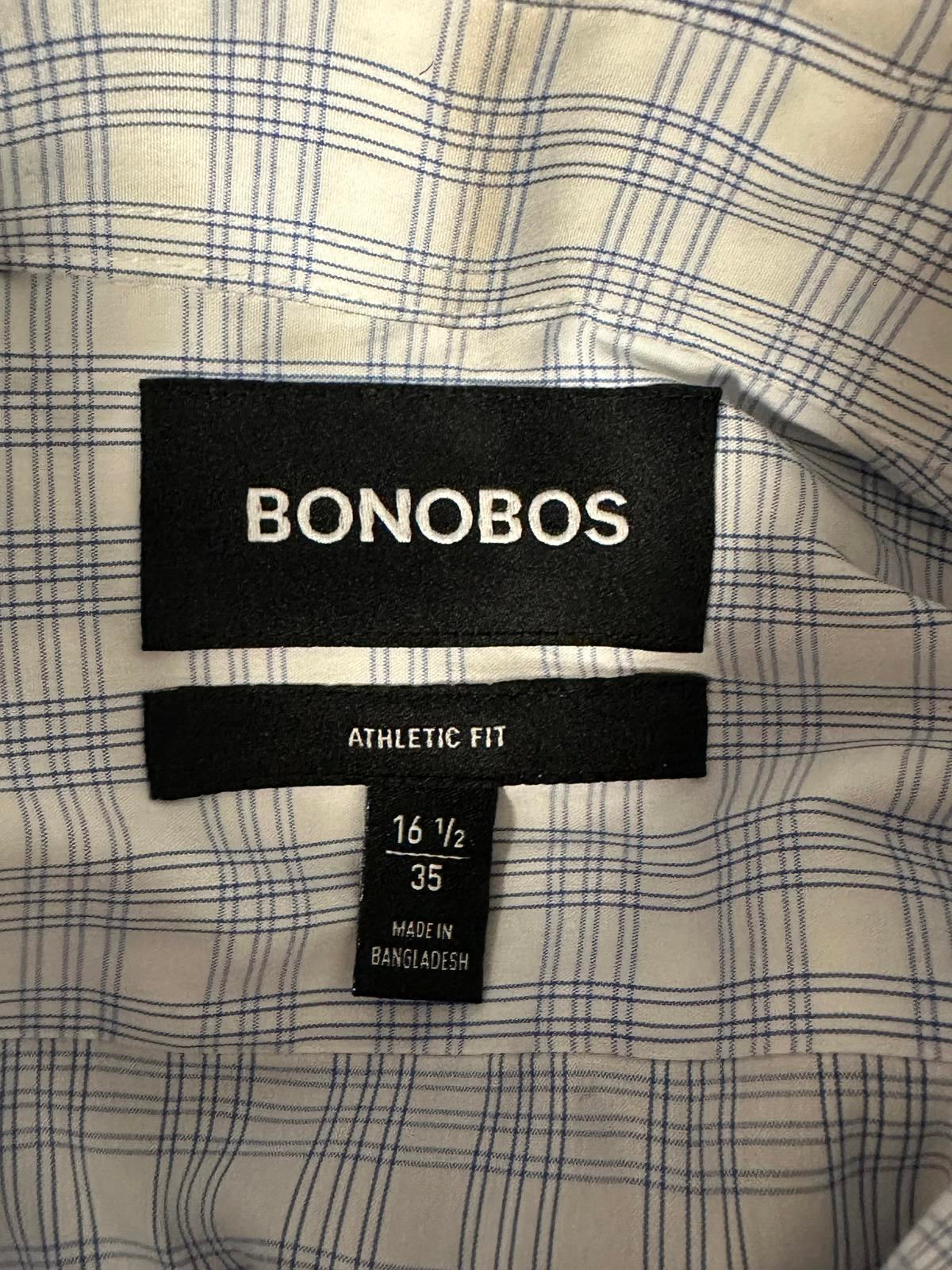 Bonobos plaid Athletic Fit button-down shirt Size 16.5/35