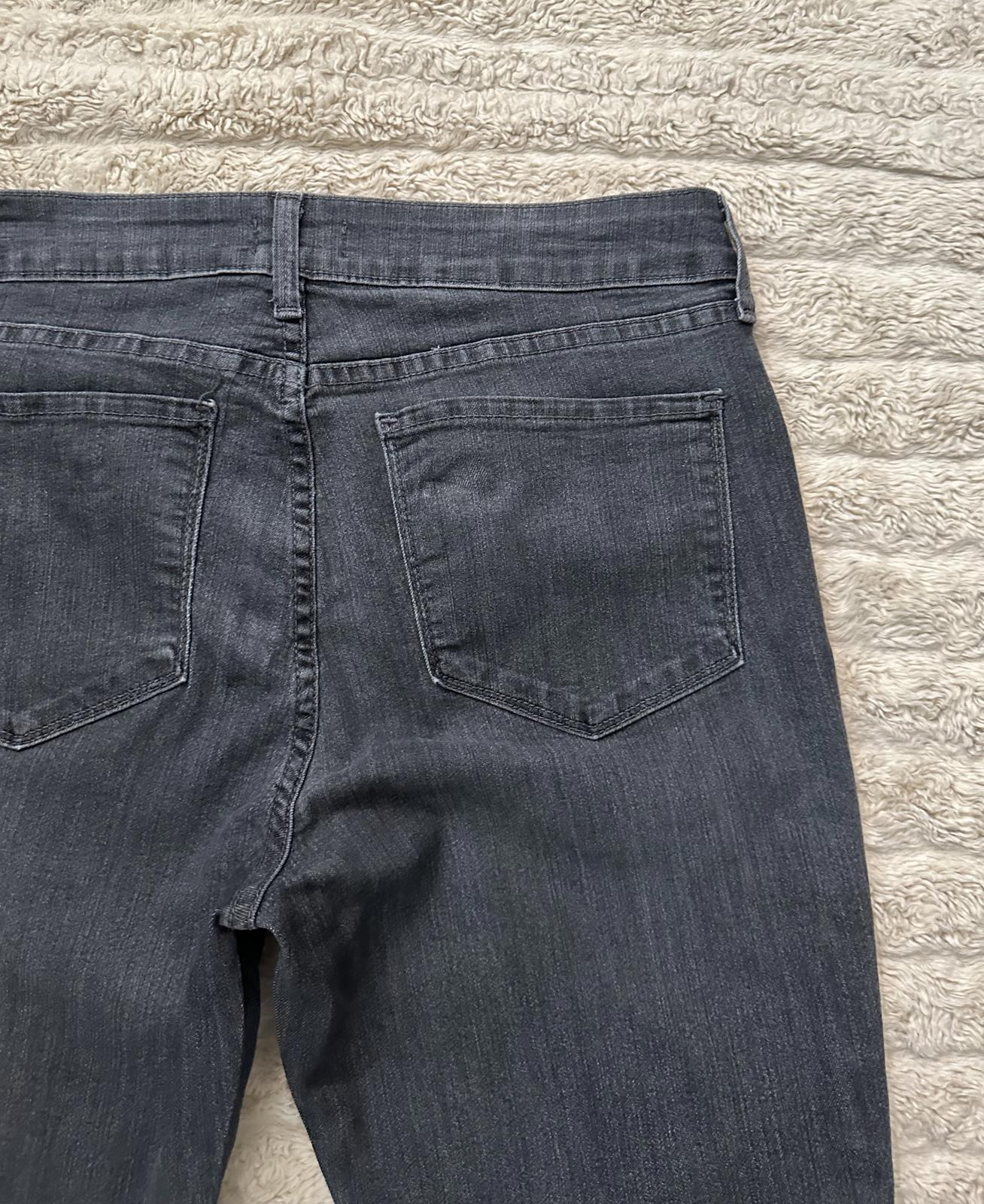NYDJ grey Super Skinny zippered pocket jeans Size 10