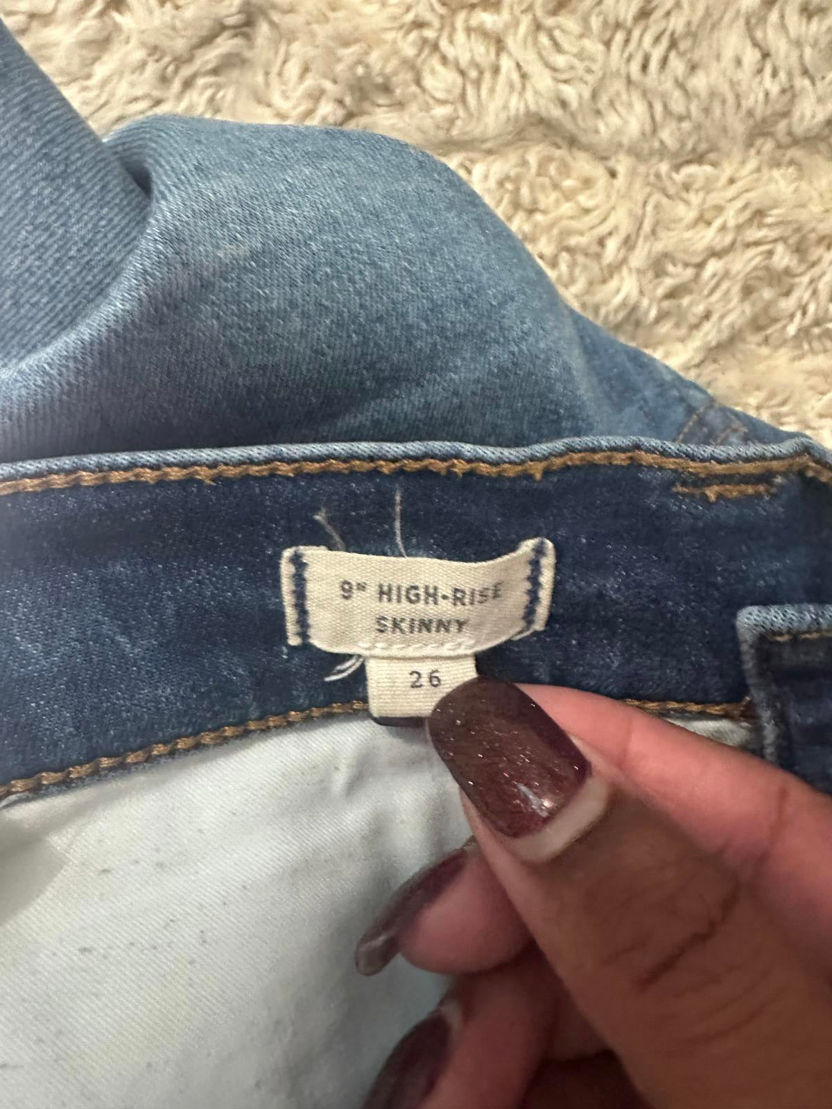 Madewell 9' High Rise Skinny jeans Size 26