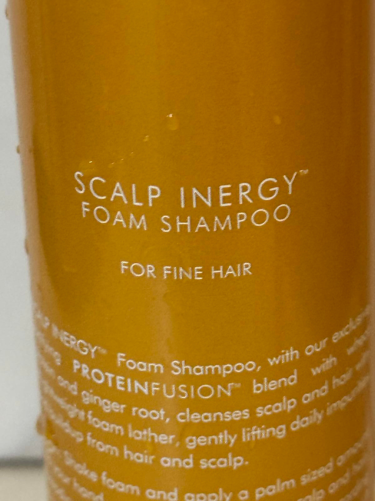 Nexxus Scalp Inergy ProteinFusion sulfate-free foam shampoo for fine hair 6.7 oz