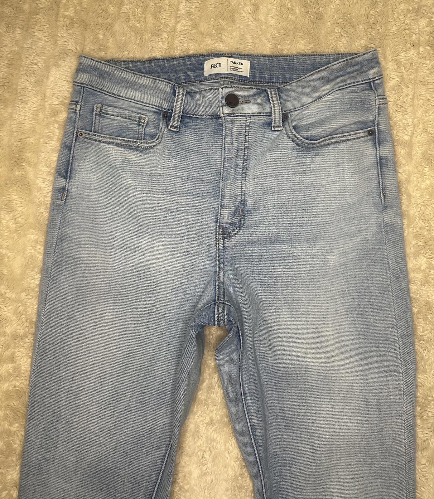 BKE Parker classic light wash high rise skinny stretch denim jeans Size 28x30
