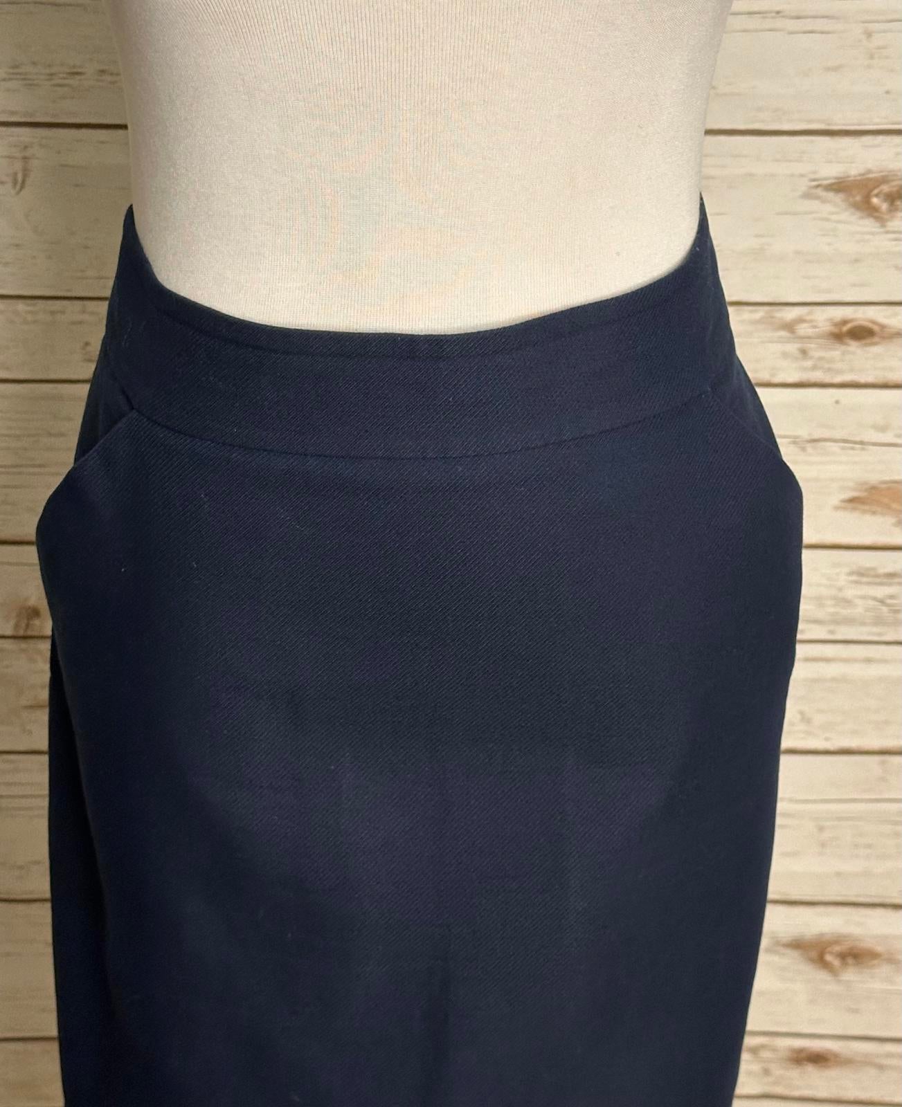J.Crew classic corpcore office siren navy blue The Pencil Skirt Size 10