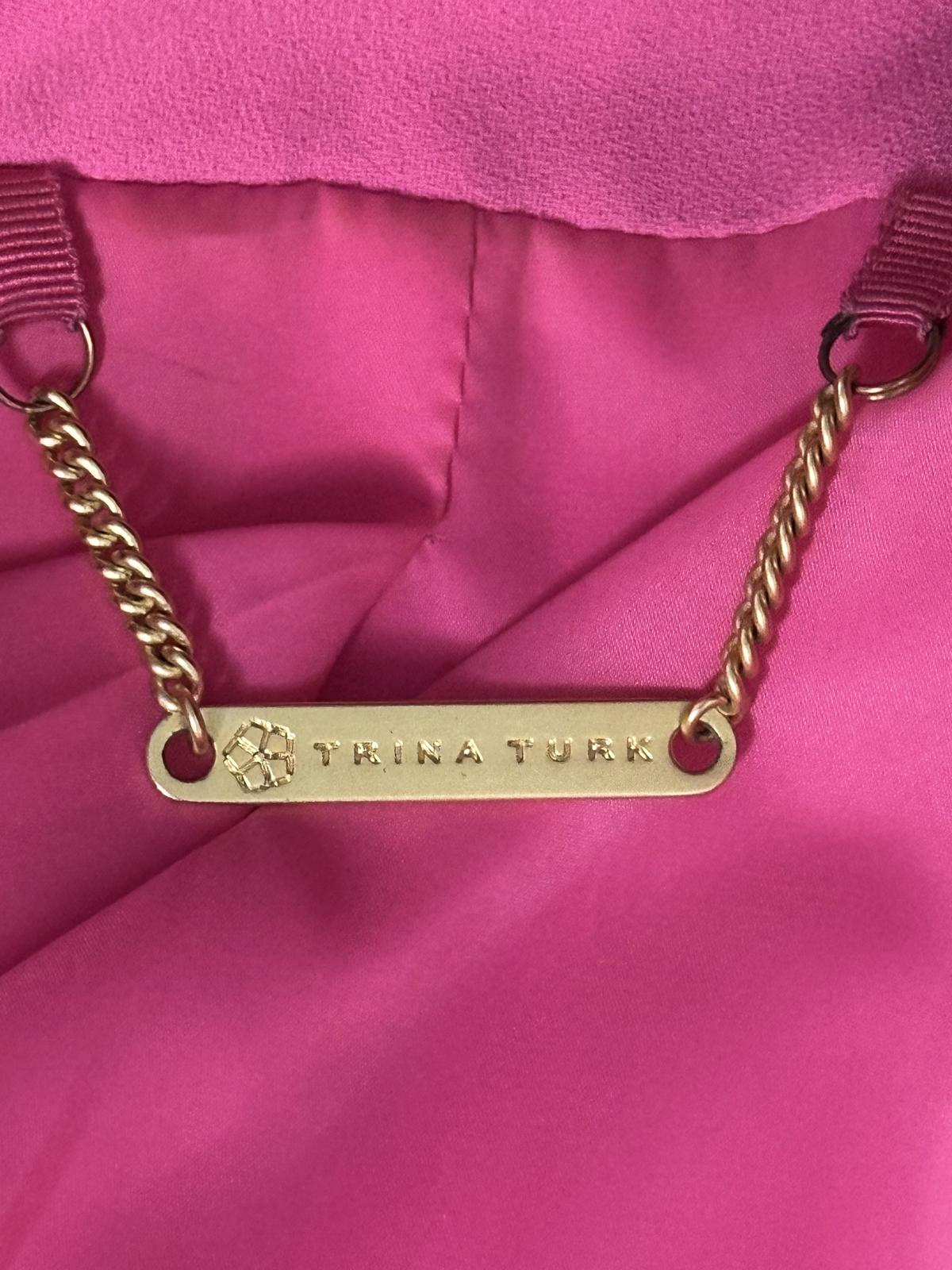 Trina Turk pink Legally Blonde Barbie office siren single-breasted blazer Size 4