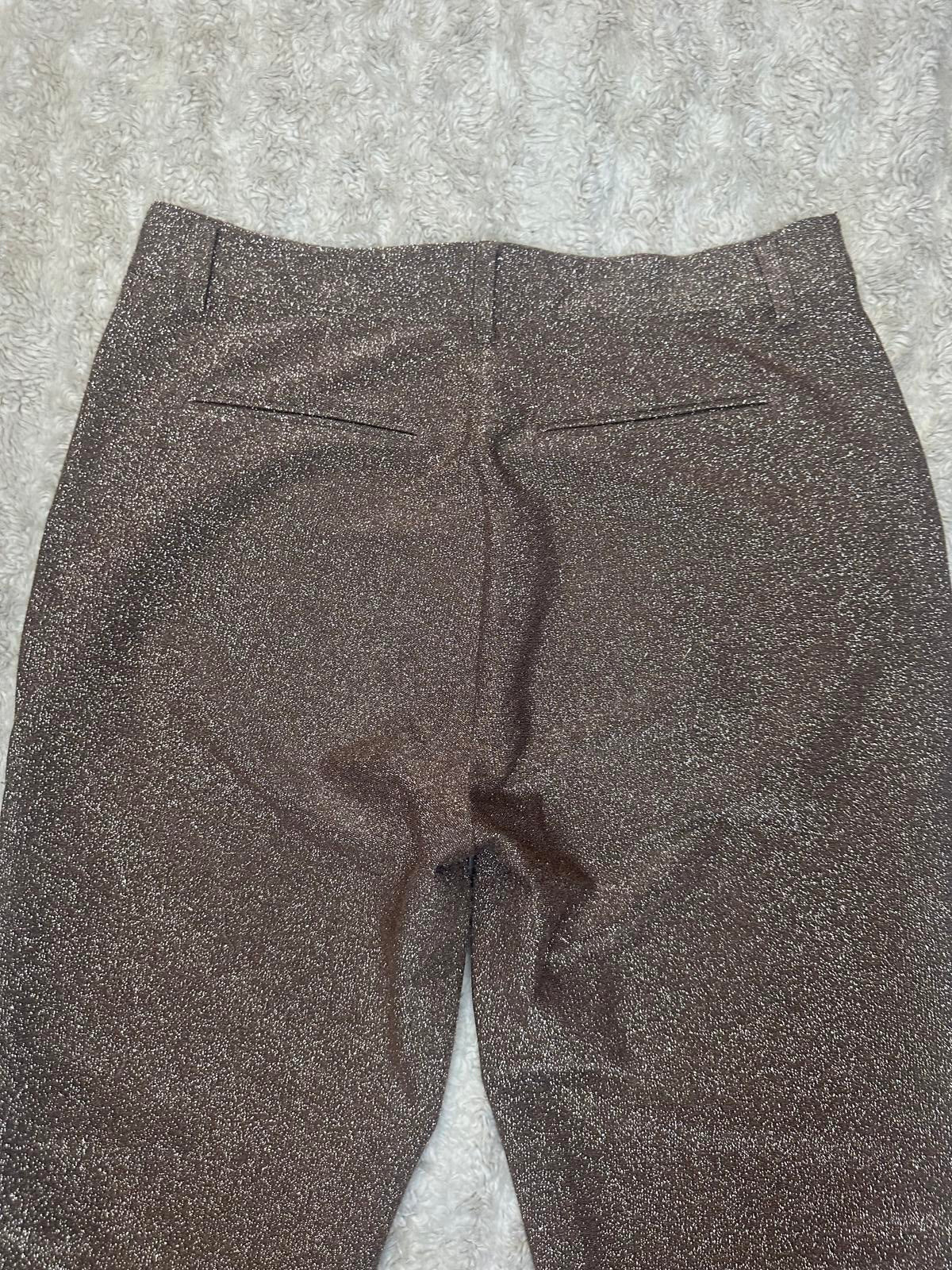 Scotch & Soda gold metallic Lurex tailored pants Size XS