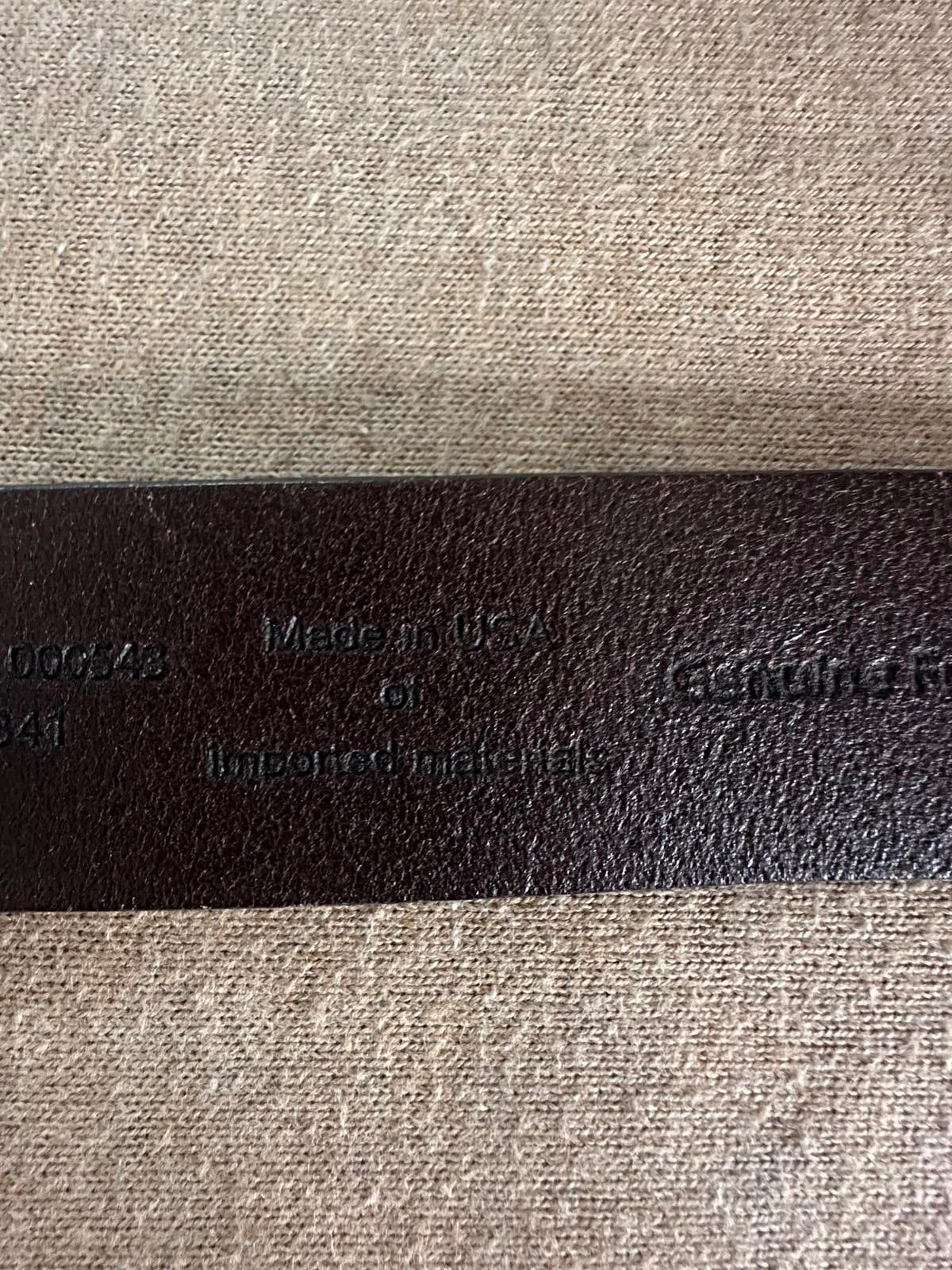 LL Bean Signature brown genuine leather belt Size 38/Large