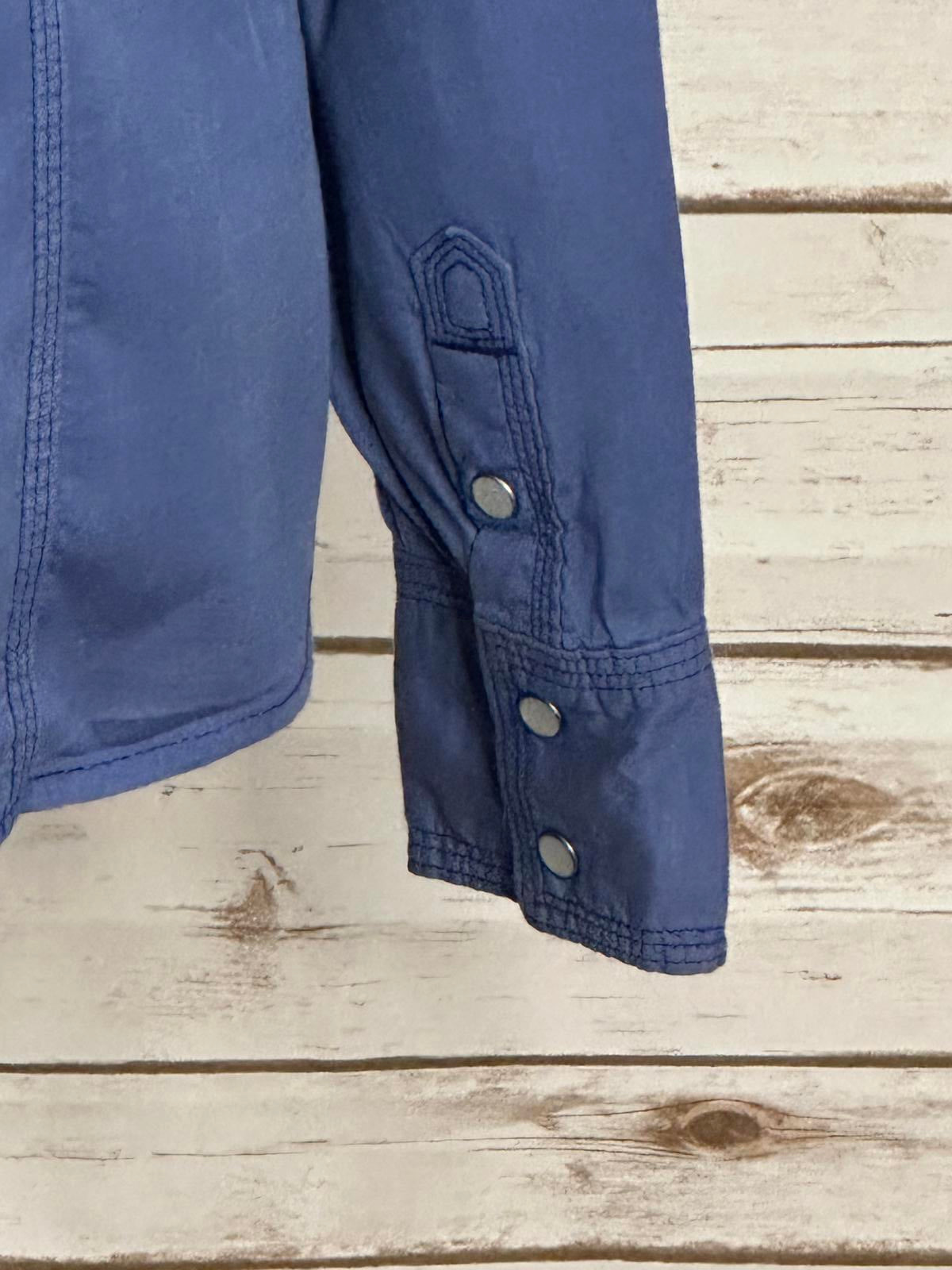 True Religion blue unisex Western long sleeve button-up shirt Size Small