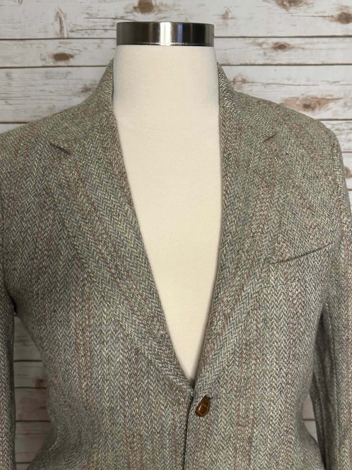 Vintage Asher Harris Tweed Union Made 100% Scottish wool blazer
