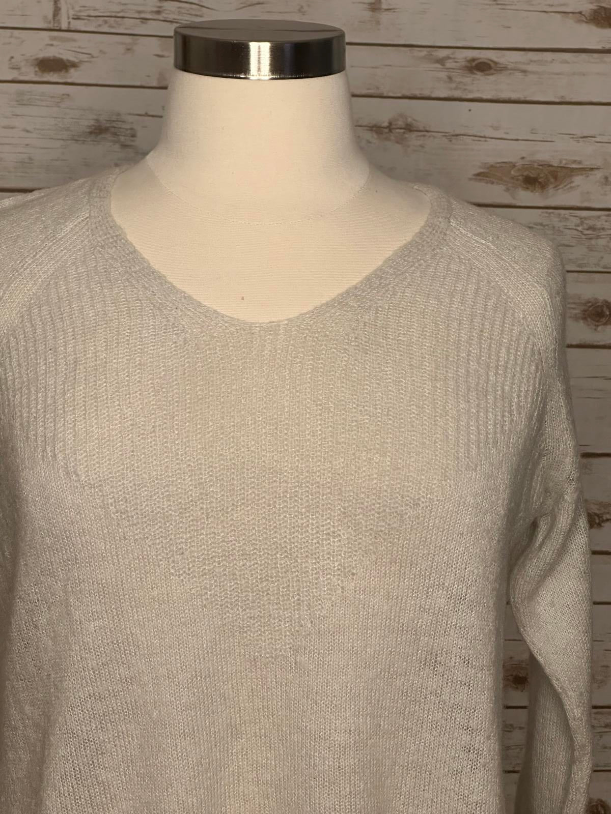 Lucky Brand cream V-neck Rayne pullover sweater Size 1X