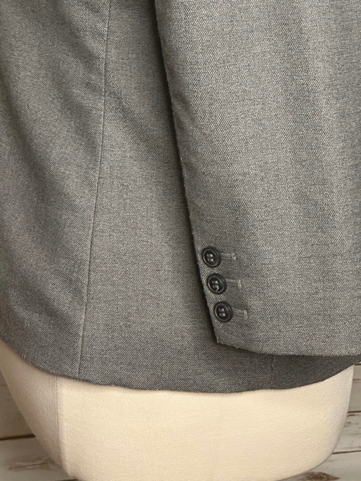 The Limited grey single-breasted 3/4 length blazer Size XL