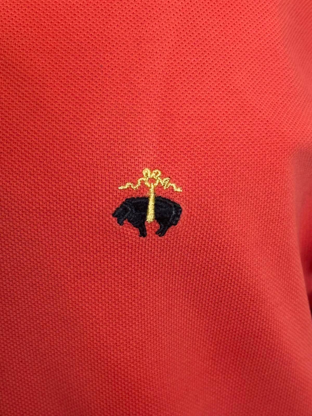 Brooks Brothers coral cotton short sleeve Performance Polo shirt Size Large