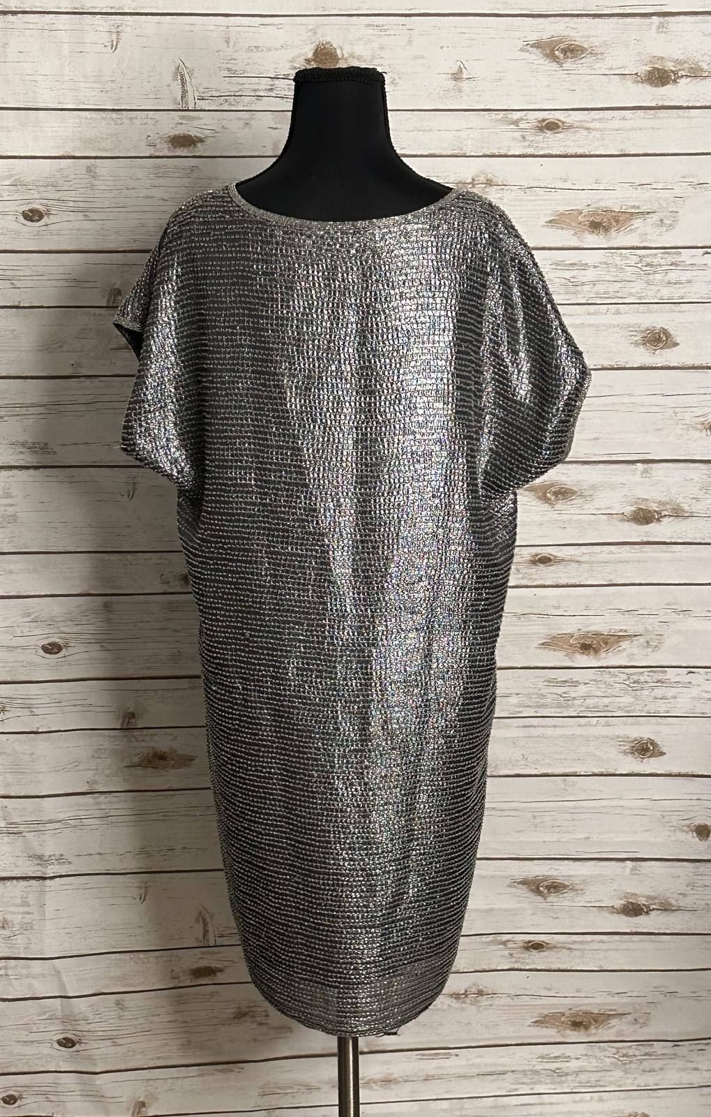 Diane von Furstenburg silk-blend New Sol Two Bugle Bead mini shift dress Size 4