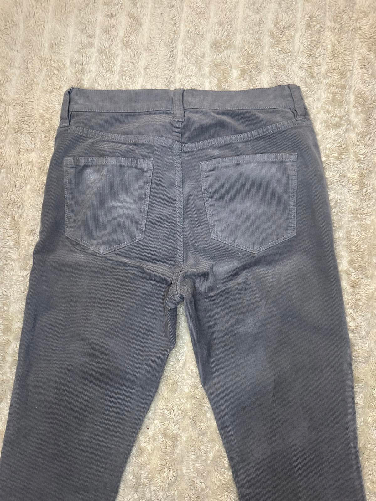 J. Crew classic grey Lookout High Rise Skinny corduroy pants Size 27
