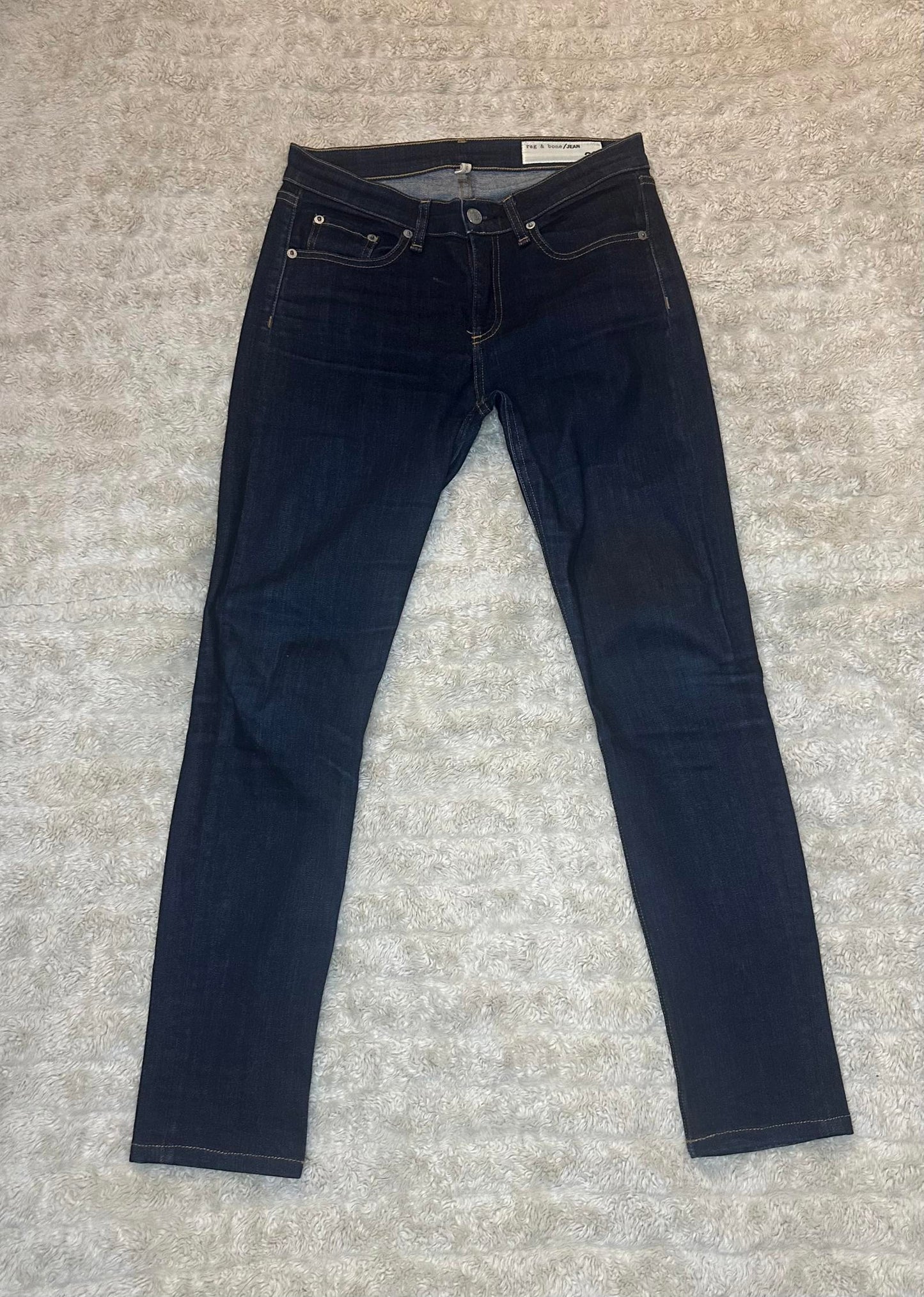 rag & bone dark wash High Rise Skinny denim jeans Size 28