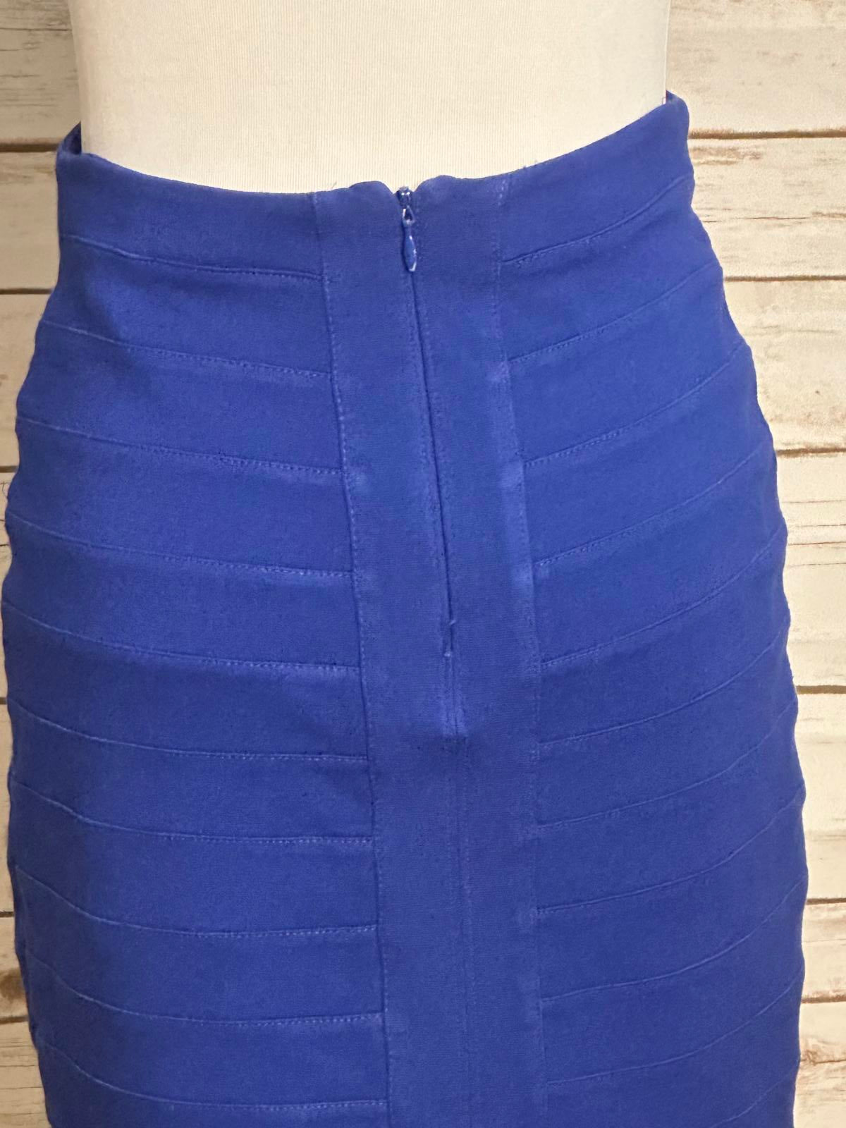 Express royal blue bodycon Y2K bandage mini skirt Size 00