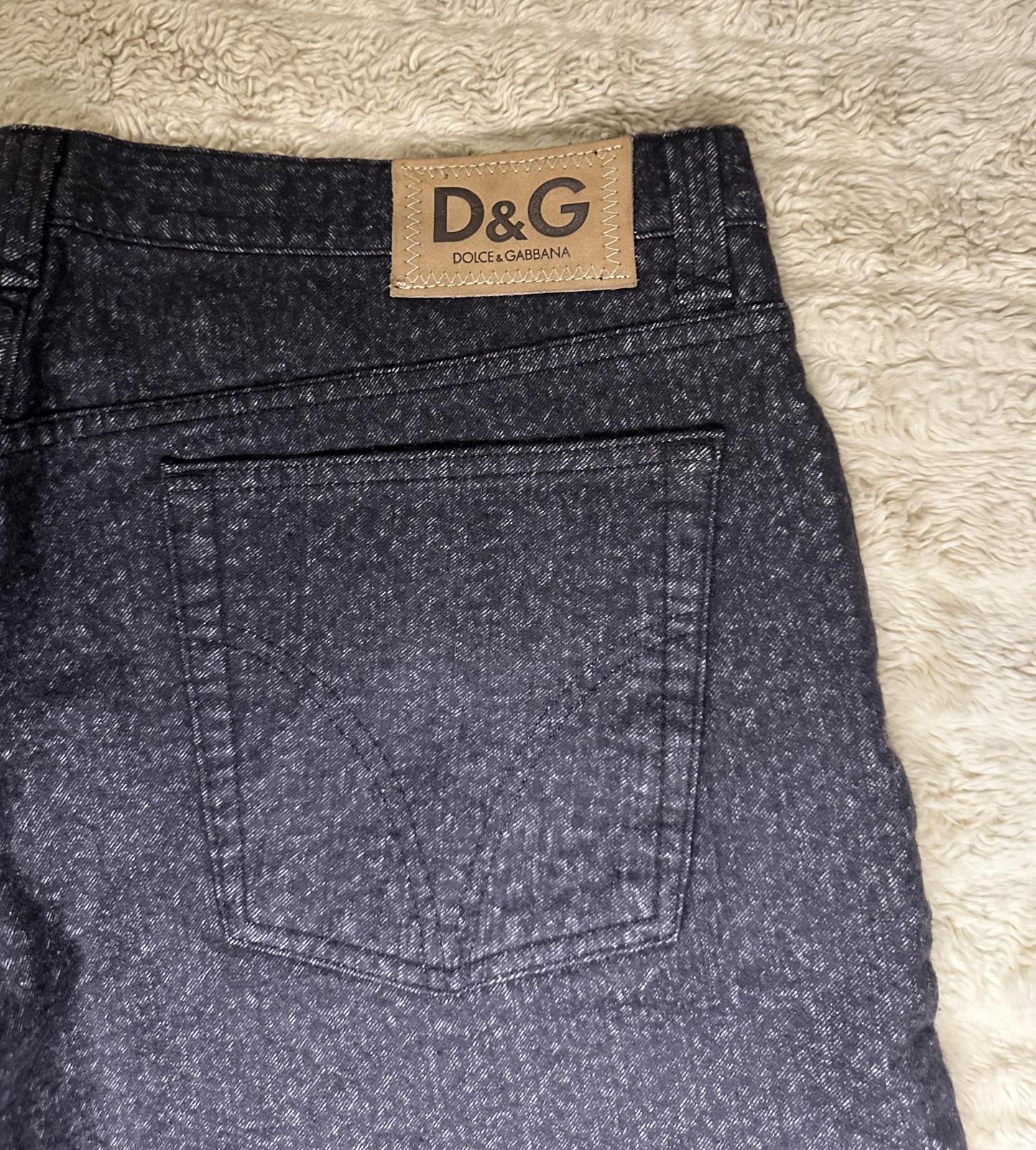 D&G Dolce&Gabbana gray cotton/wool mid-rise straight leg jeans IT 42/US 32