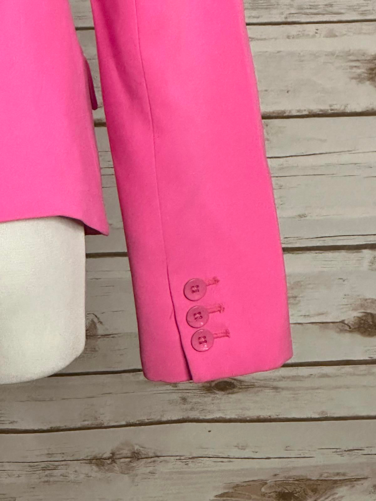 Trina Turk pink Legally Blonde Barbie office siren single-breasted blazer Size 4
