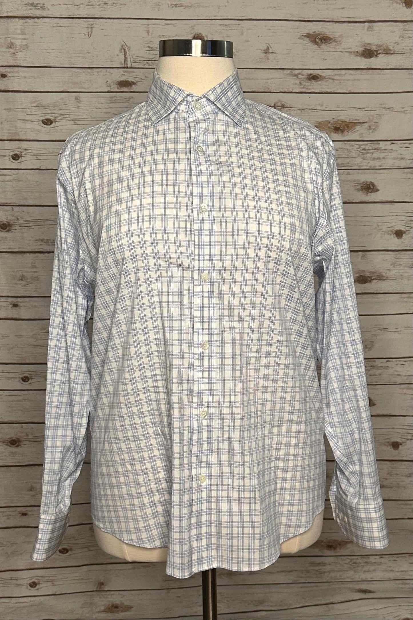 Bonobos plaid Athletic Fit button-down shirt Size 16.5/35