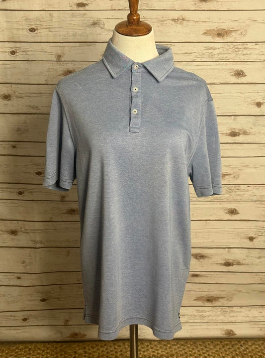 Nat Nast classic denim blue polo shirt Size Medium