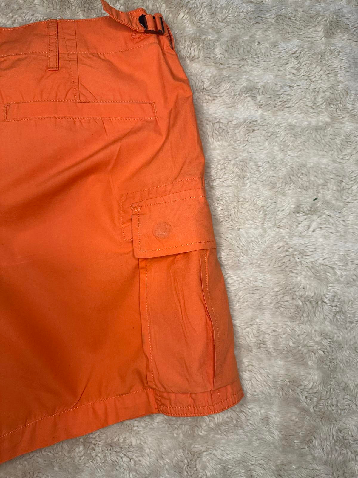 Polo Ralph Lauren casual preppy military orange cotton cargo shorts Size 6