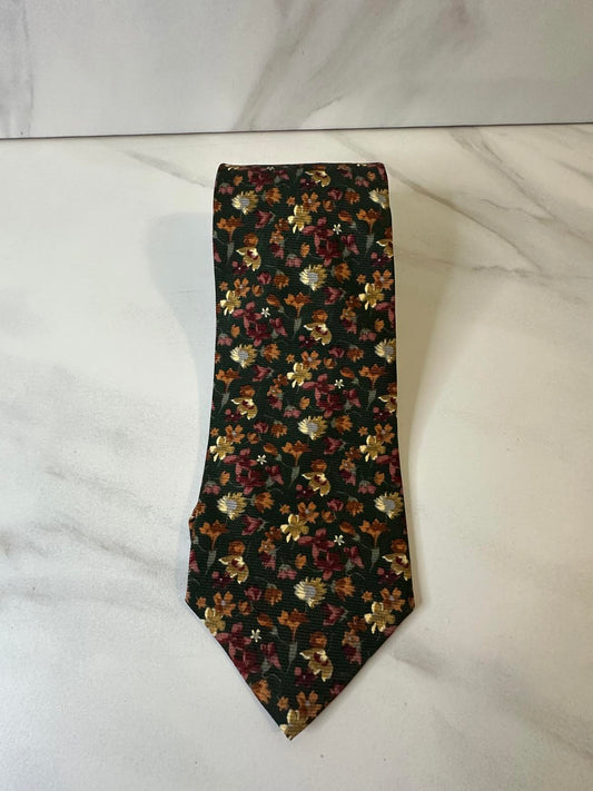 Brooks Brothers Makers businesswear corpcore multicolored floral silk necktie