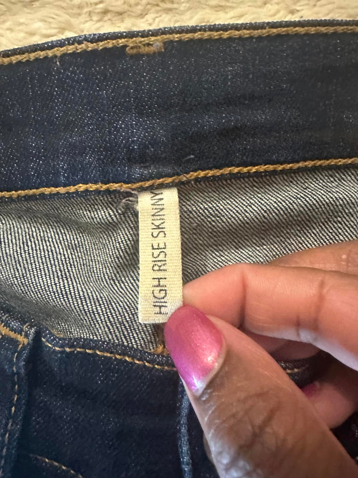 rag & bone dark wash High Rise Skinny denim jeans Size 28
