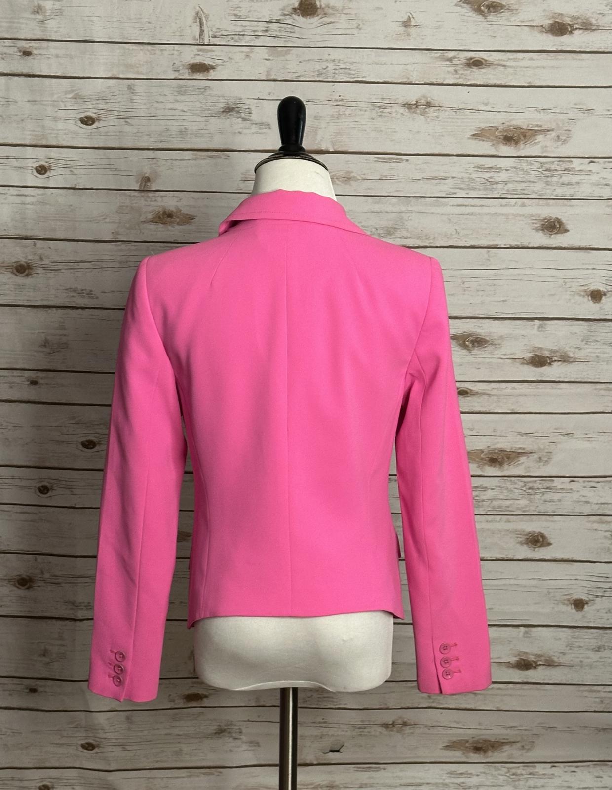 Trina Turk pink Legally Blonde Barbie office siren single-breasted blazer Size 4