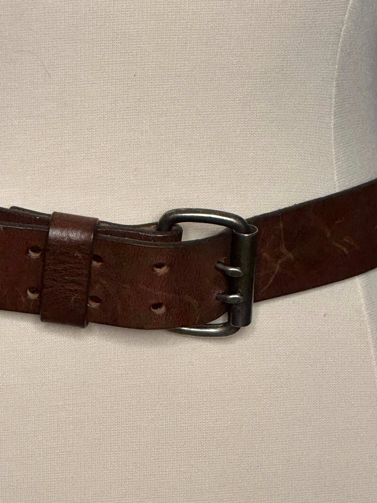 LL Bean Signature brown genuine leather belt Size 38/Large