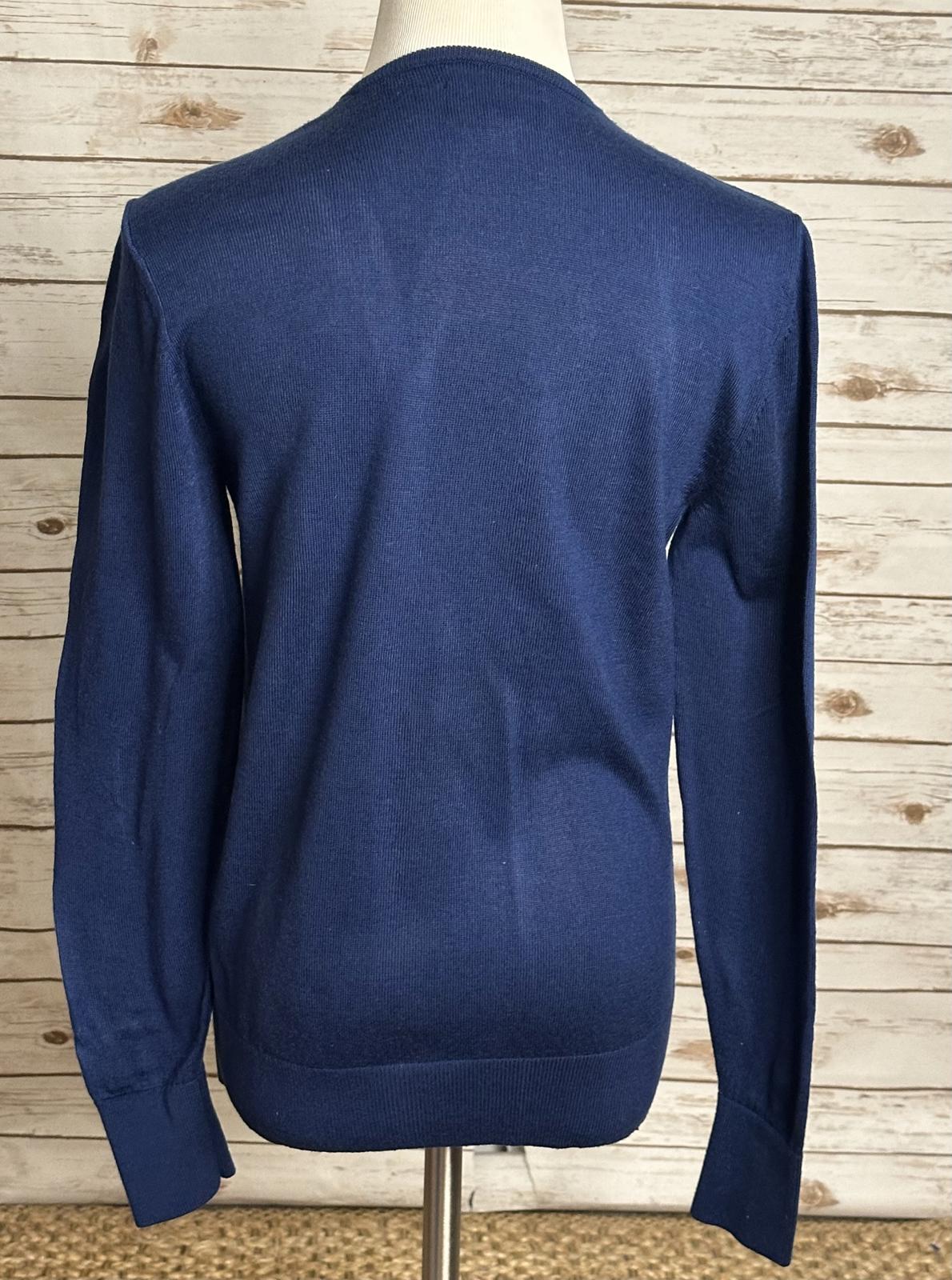 Bonobos classic navy 100% merino wool crew neck pullover sweater Size Small