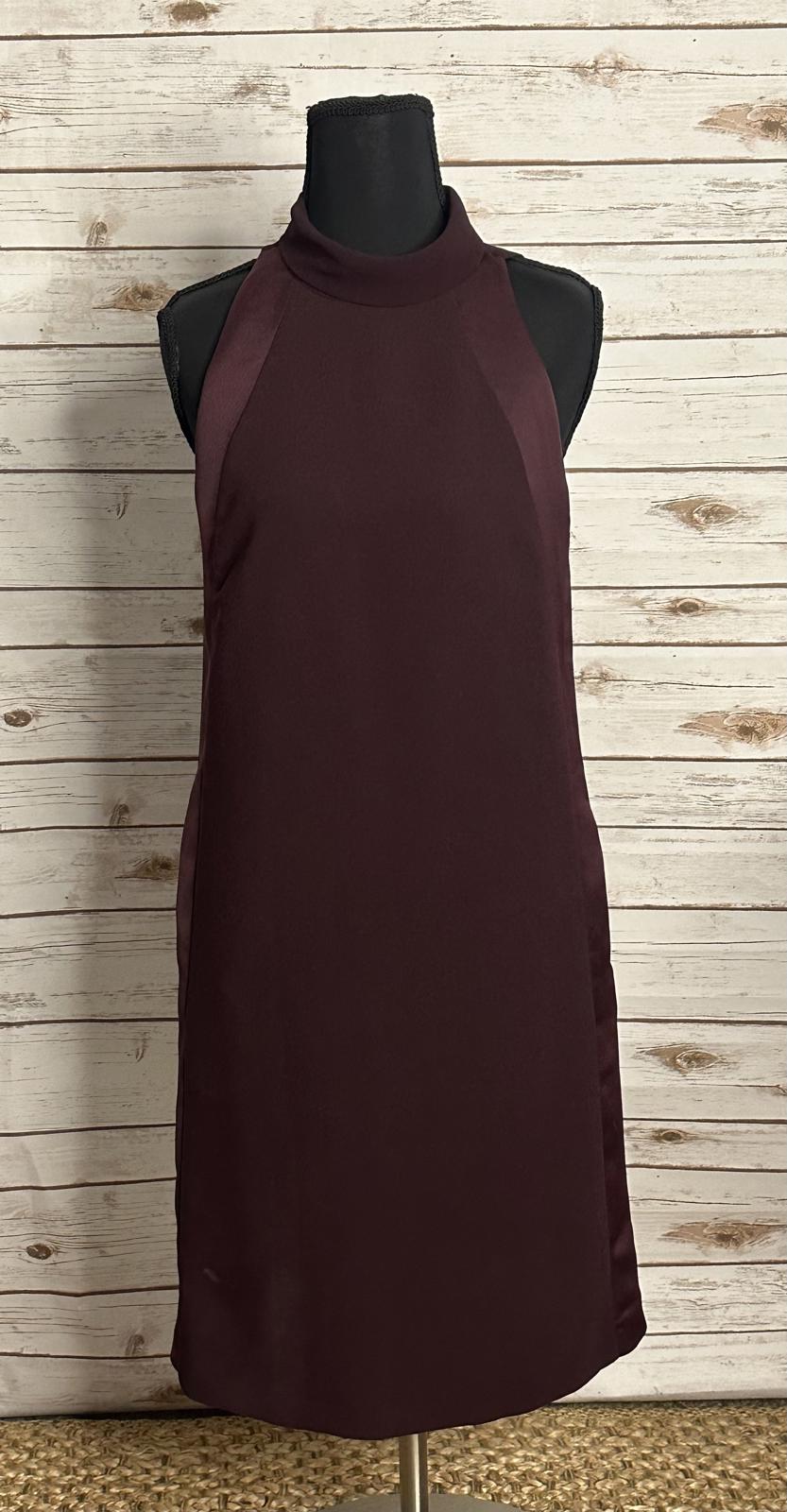 Reiss eggplant Kaelin halter shift cocktail dress Size 2