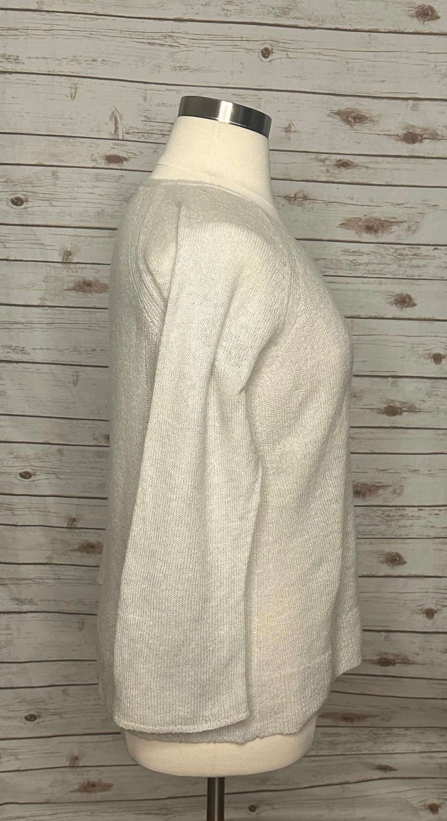 Lucky Brand cream V-neck Rayne pullover sweater Size 1X