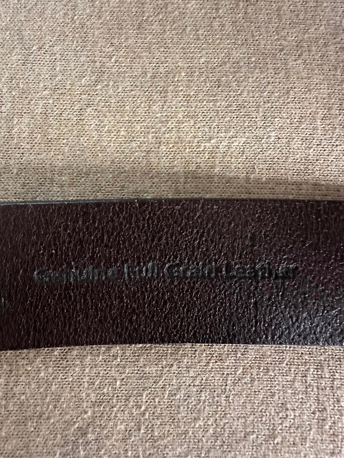 LL Bean Signature brown genuine leather belt Size 38/Large