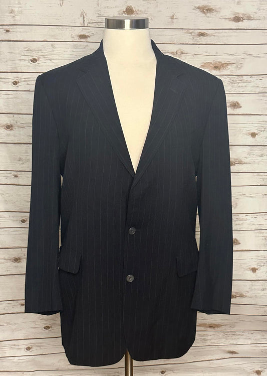 Vintage Brooks Brothers navy blue pinstriped sportscoat Size 44L