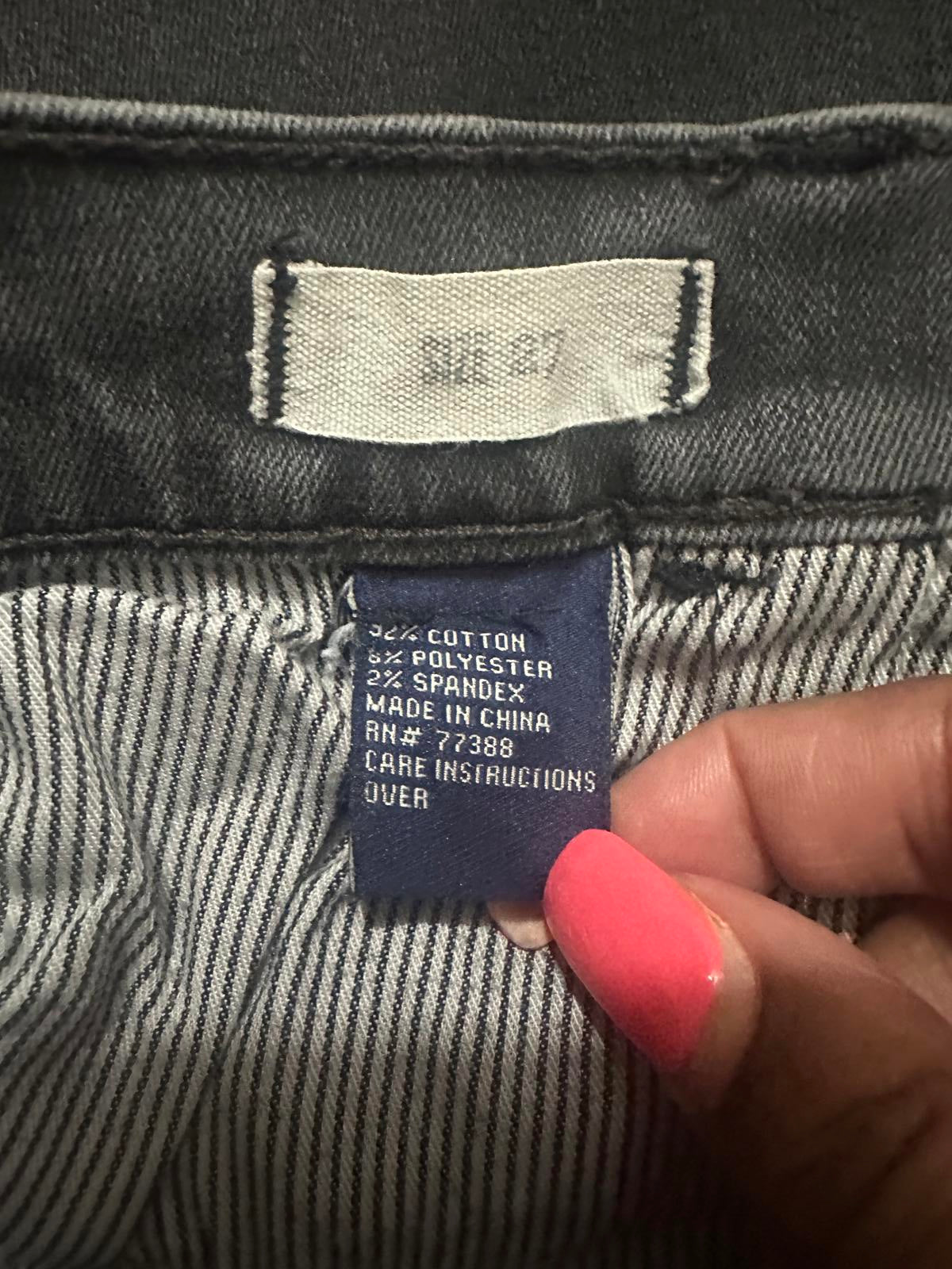 Madewell dark gray Skinny Skinny Ankle High Riser jeans Size 27