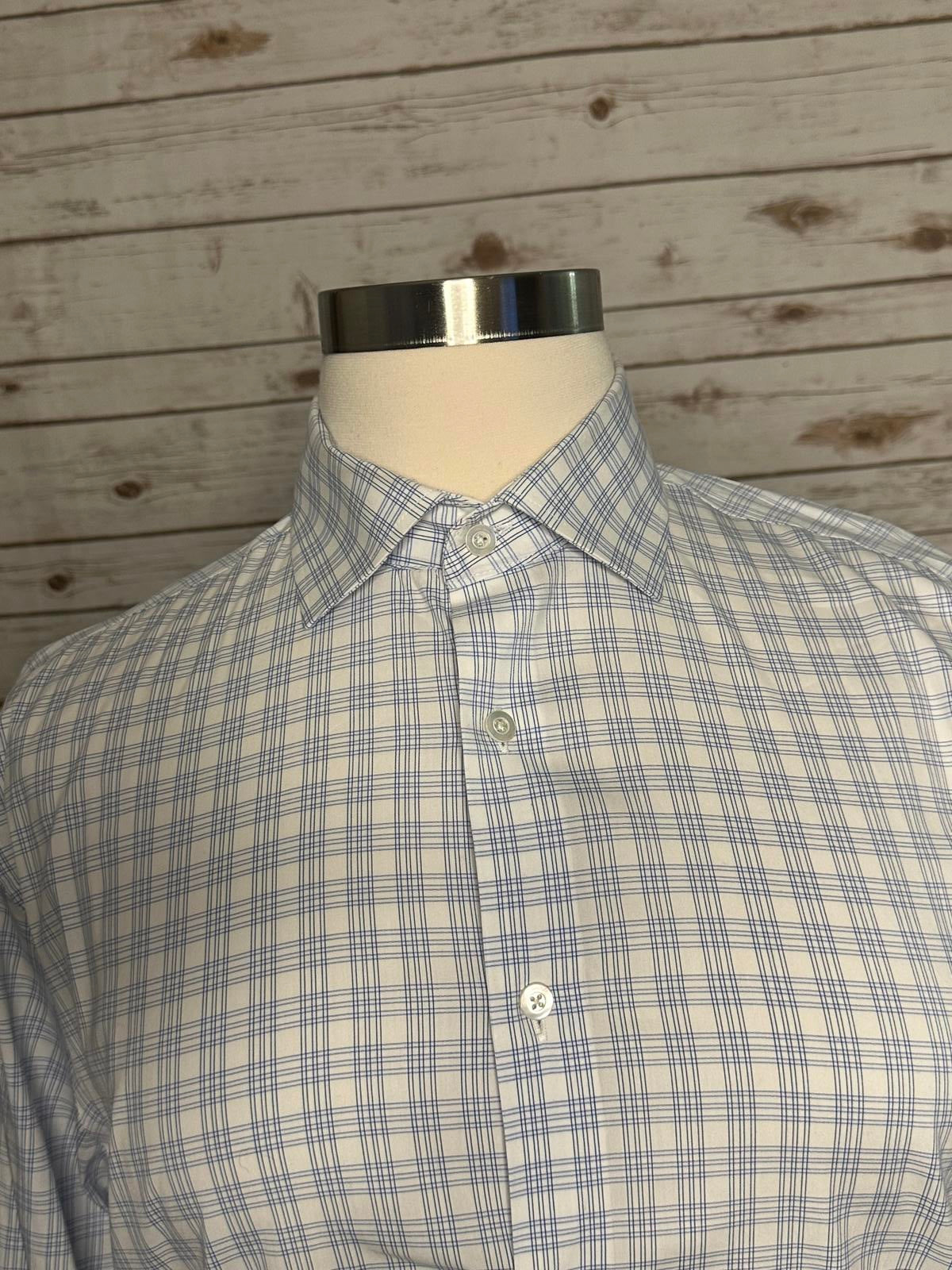 Bonobos plaid Athletic Fit button-down shirt Size 16.5/35