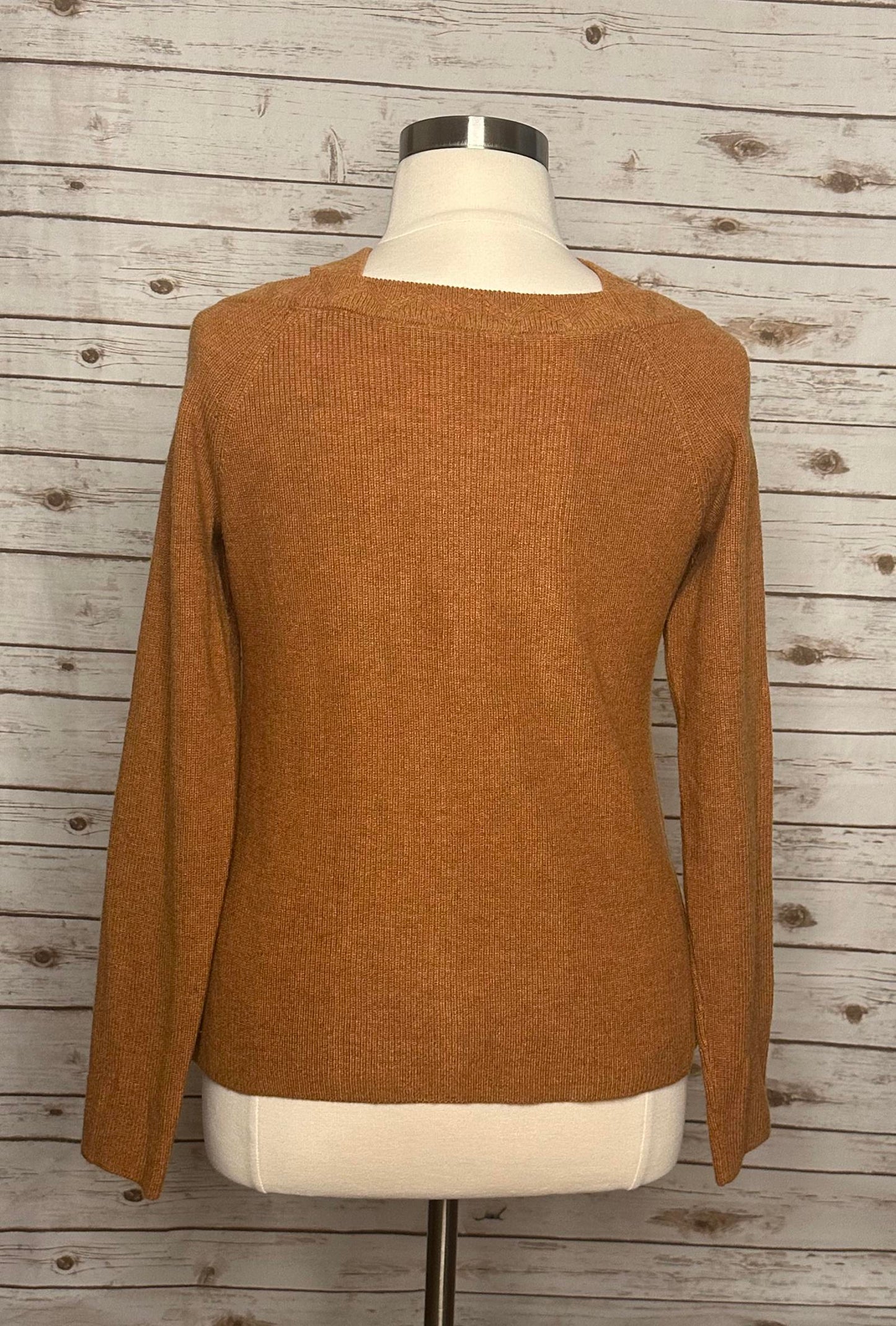 Soft Surroundings ribbed knit wool/alpaca blend cross neck sweater Size XL