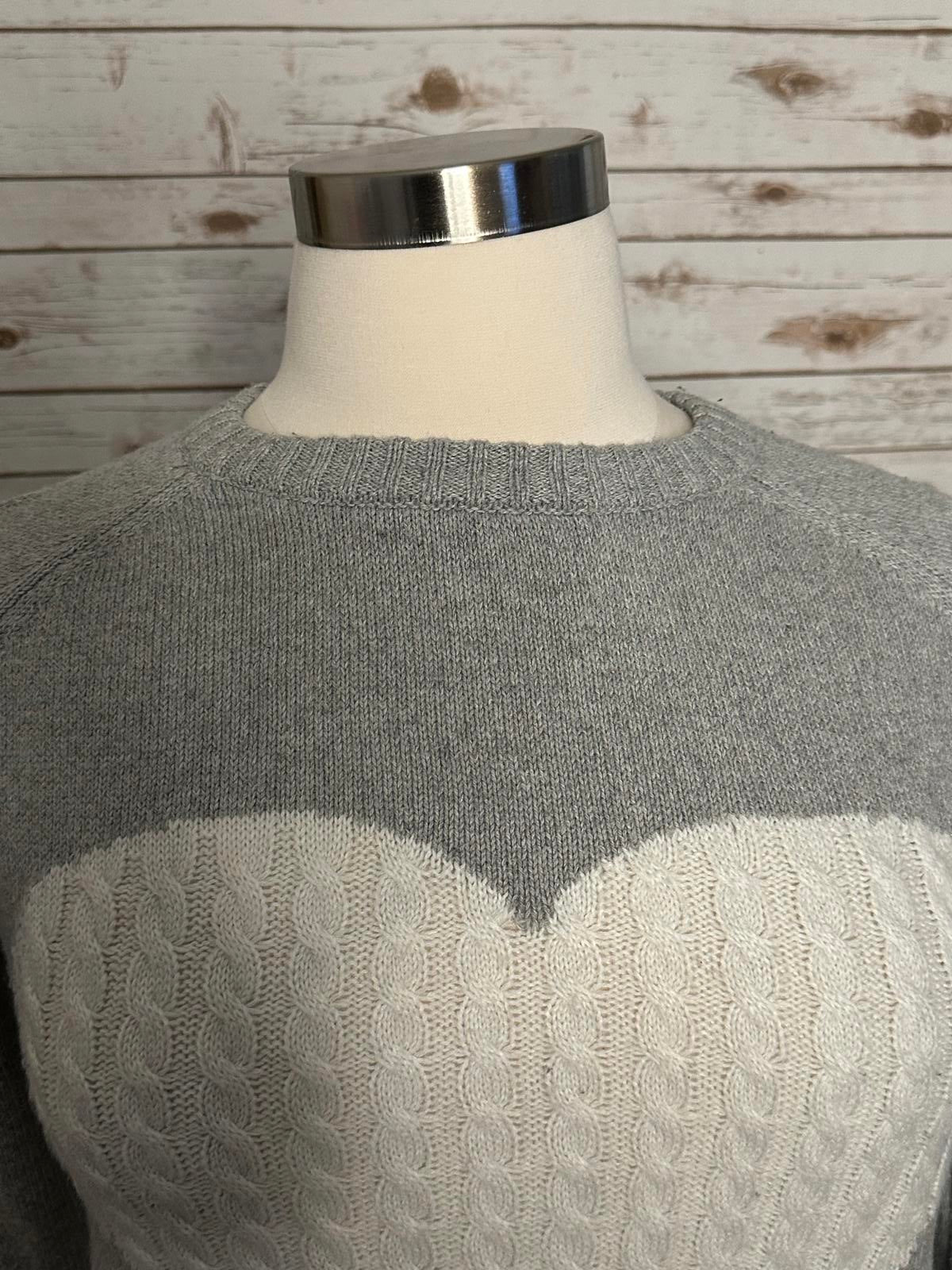 Simply Southern Collection Heart cable knit sweater Size XL