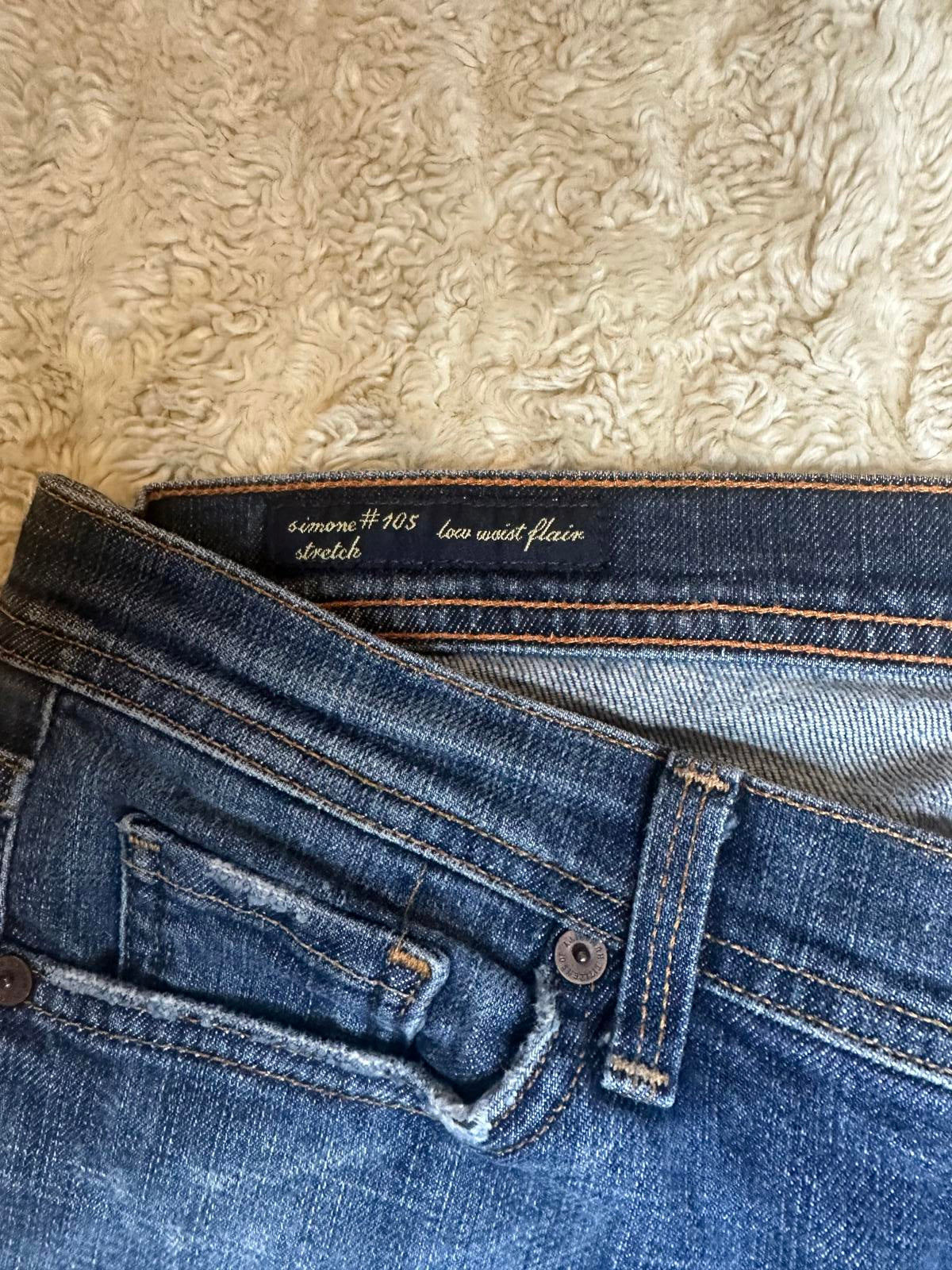 Citizens of Humanity Y2K Simone #105 medium wash low waist flare jeans Size 32