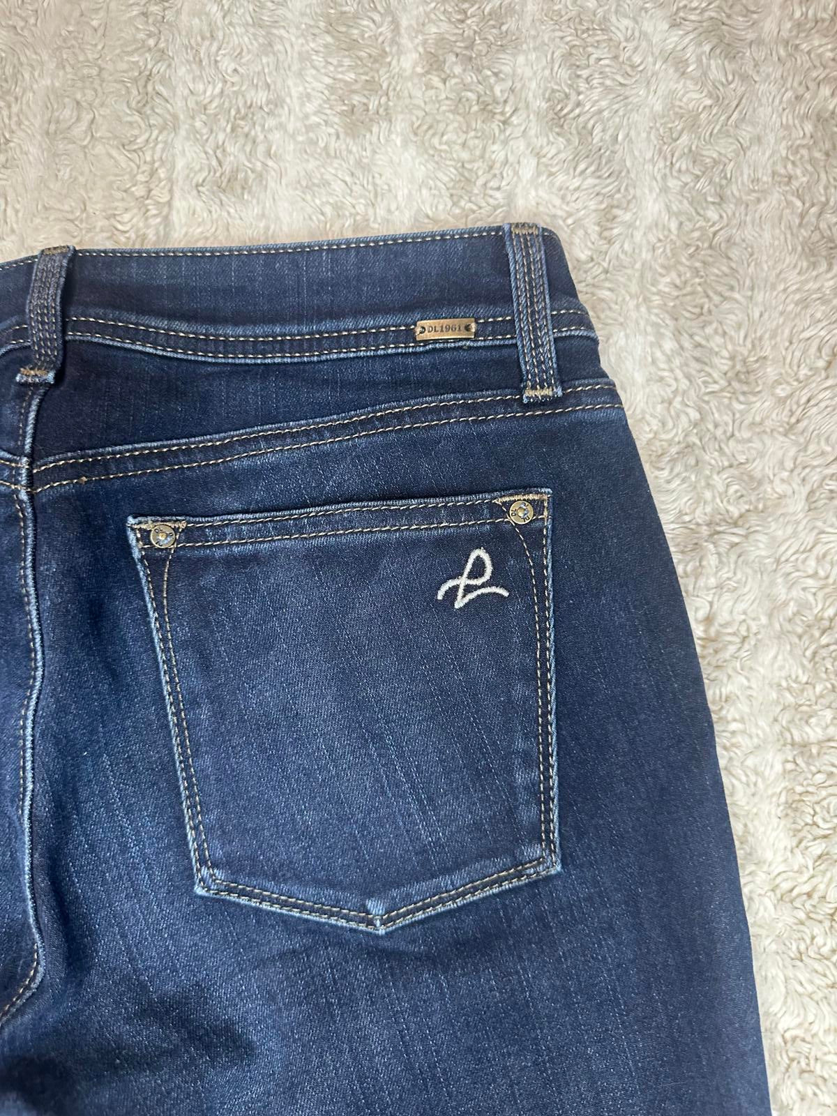 DL 1961 classic dark wash 4 Way stretch Emma legging jeans Size 26