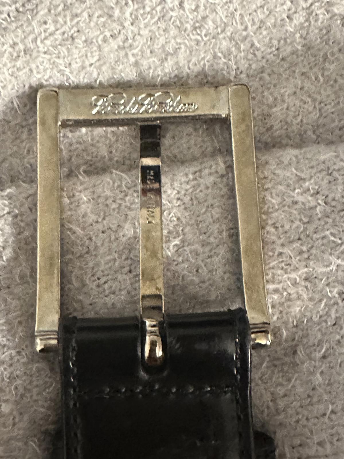 Brooks Brothers Italian black leather dress belt Size 40