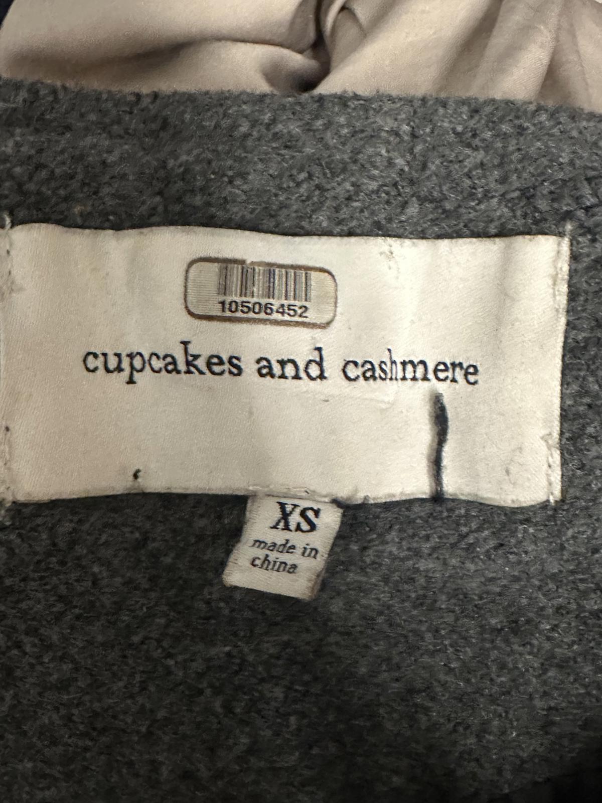 cupcakes and cashmere Carey colorblock wool-blend full zip overcoat Size XS