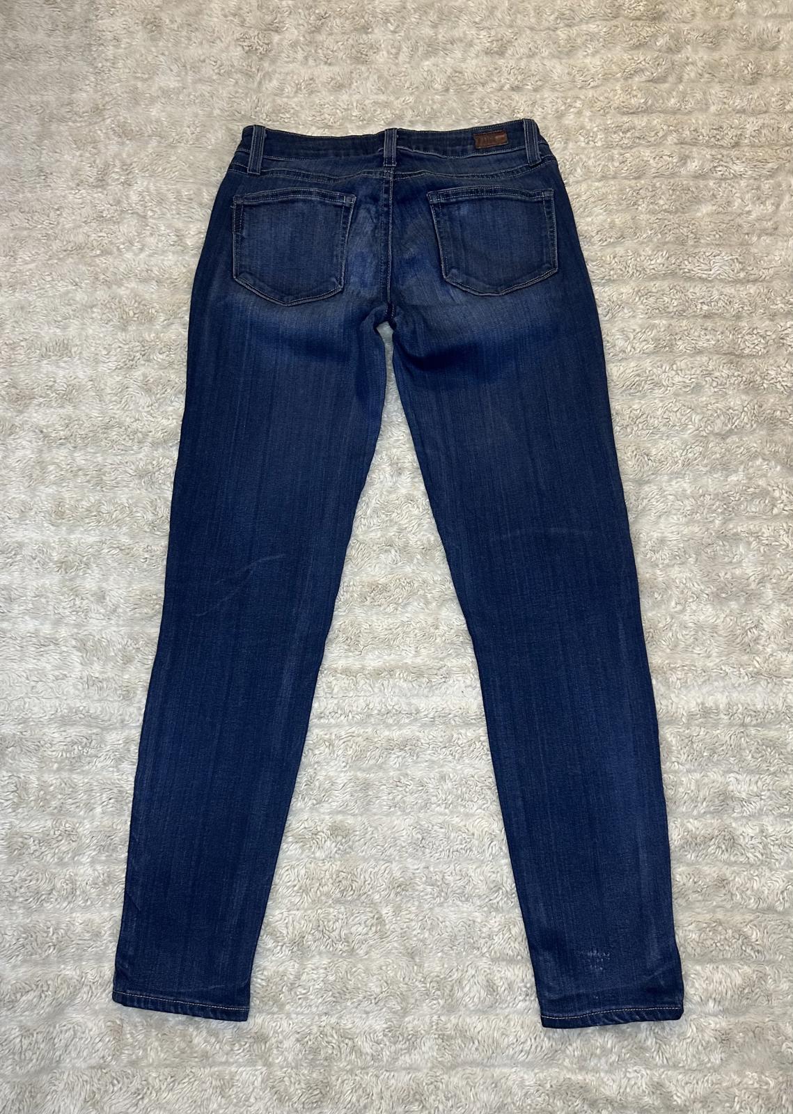 Paige 'Verdugo Ankle' medium wash low-rise skinny denim jeans Size 26