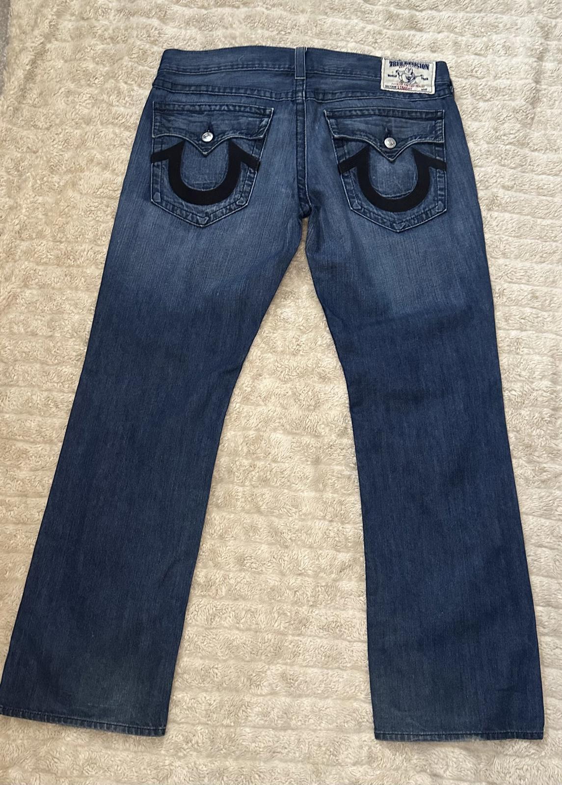 True Religion Y2K Black Cornell straight jeans Size 38