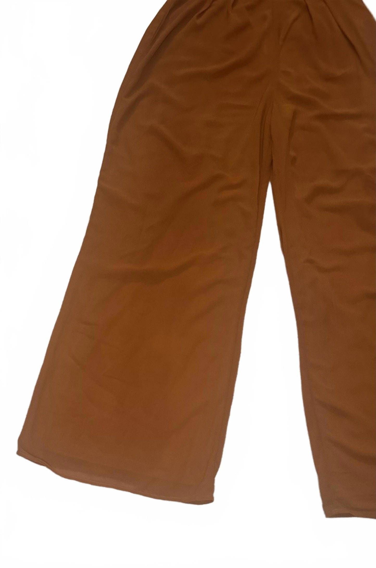 Fashion Nova lightweight cognac brown 'Like Me Better' jumpsuit Size Medium