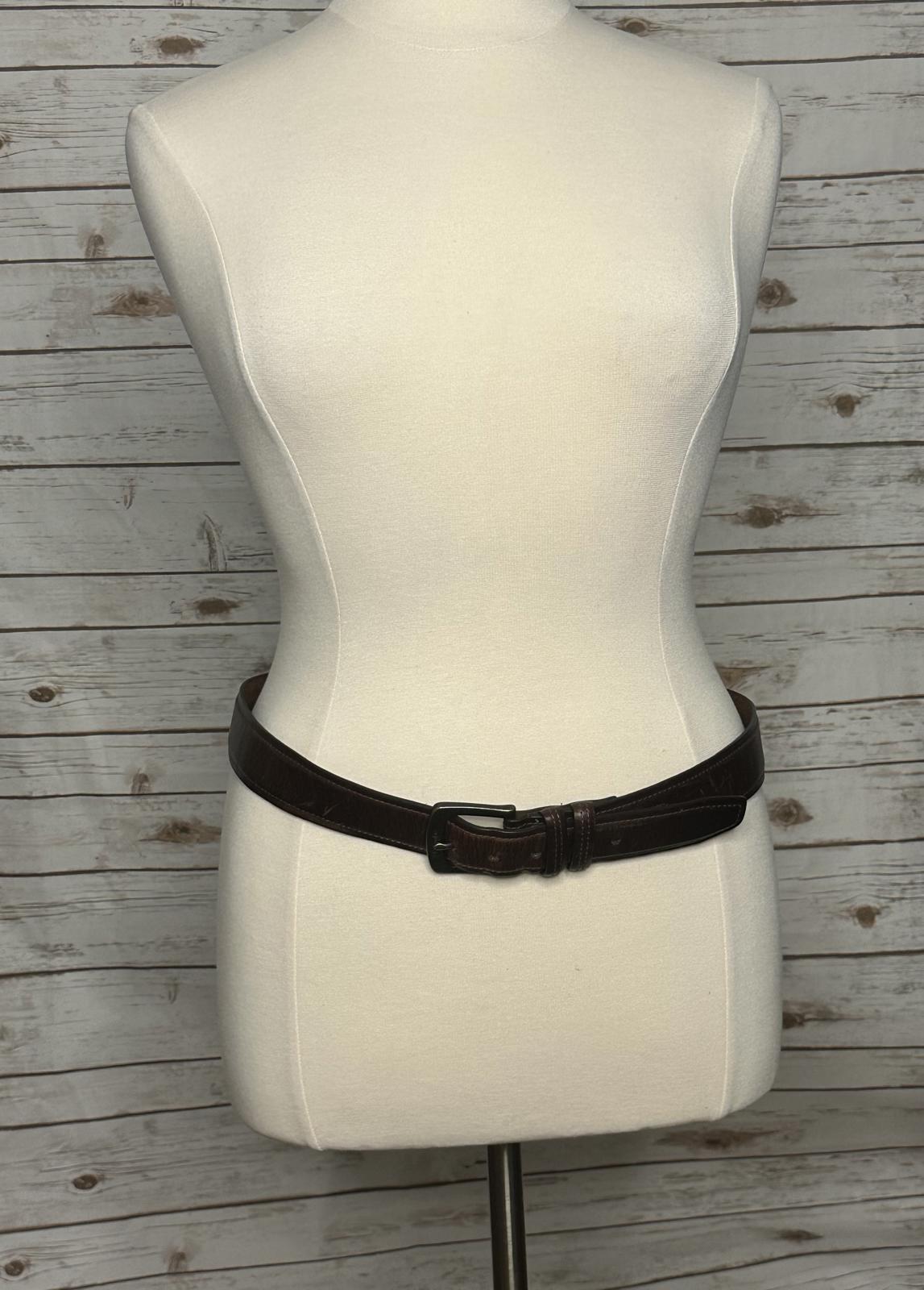 Columbia classic brown geniune leather belt Size 42/XL