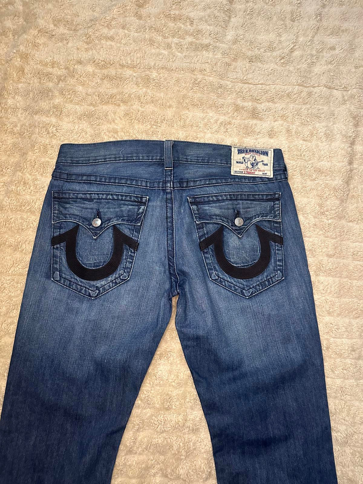 True Religion Y2K Black Cornell straight jeans Size 38