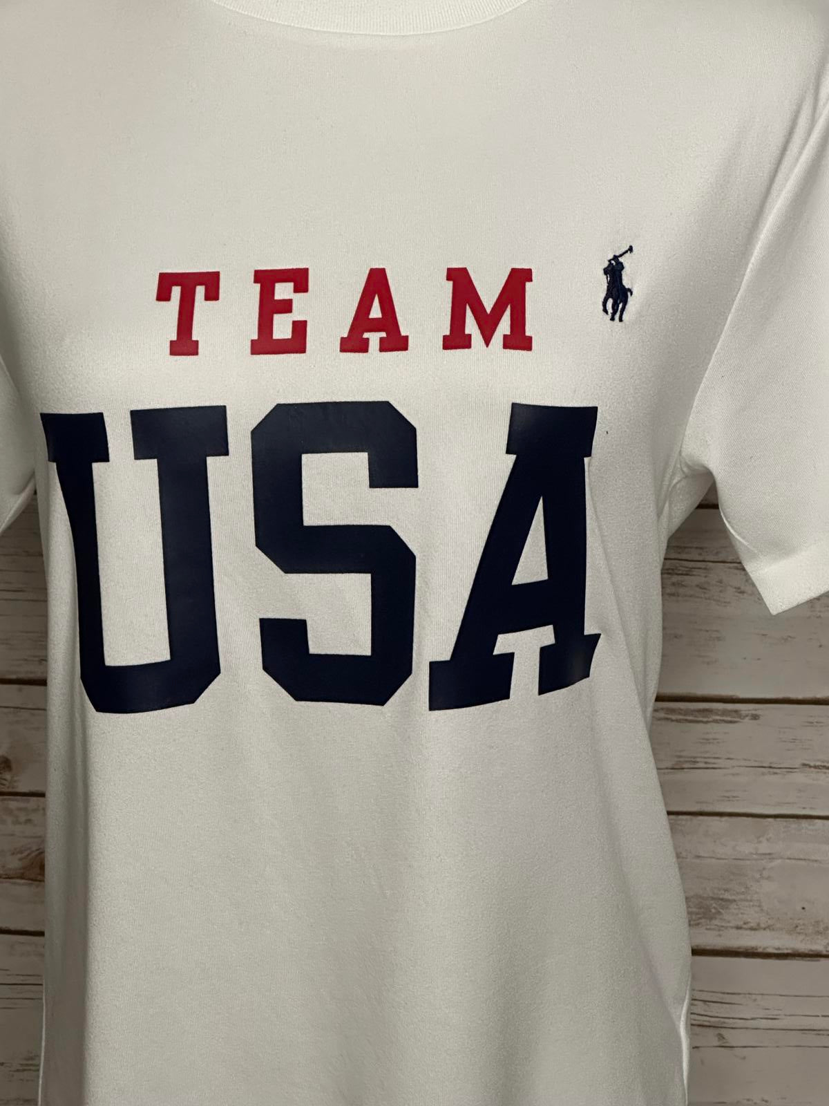 Polo Ralph Lauren Olympics Team USA white t-shirt Size Medium (10-12)