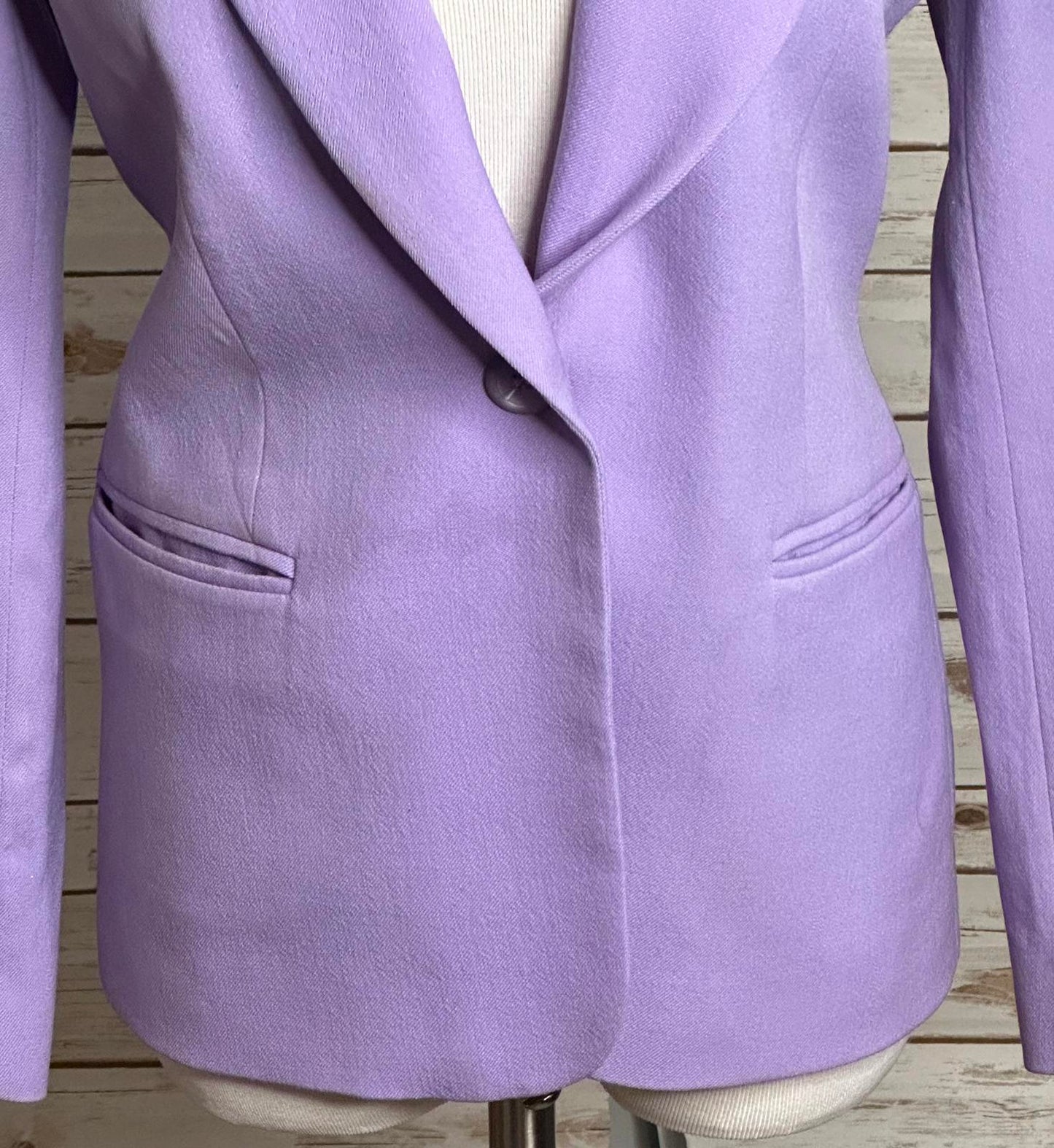 Pendleton Petite classic corpcore lt purple wool single-breasted blazer Size 10
