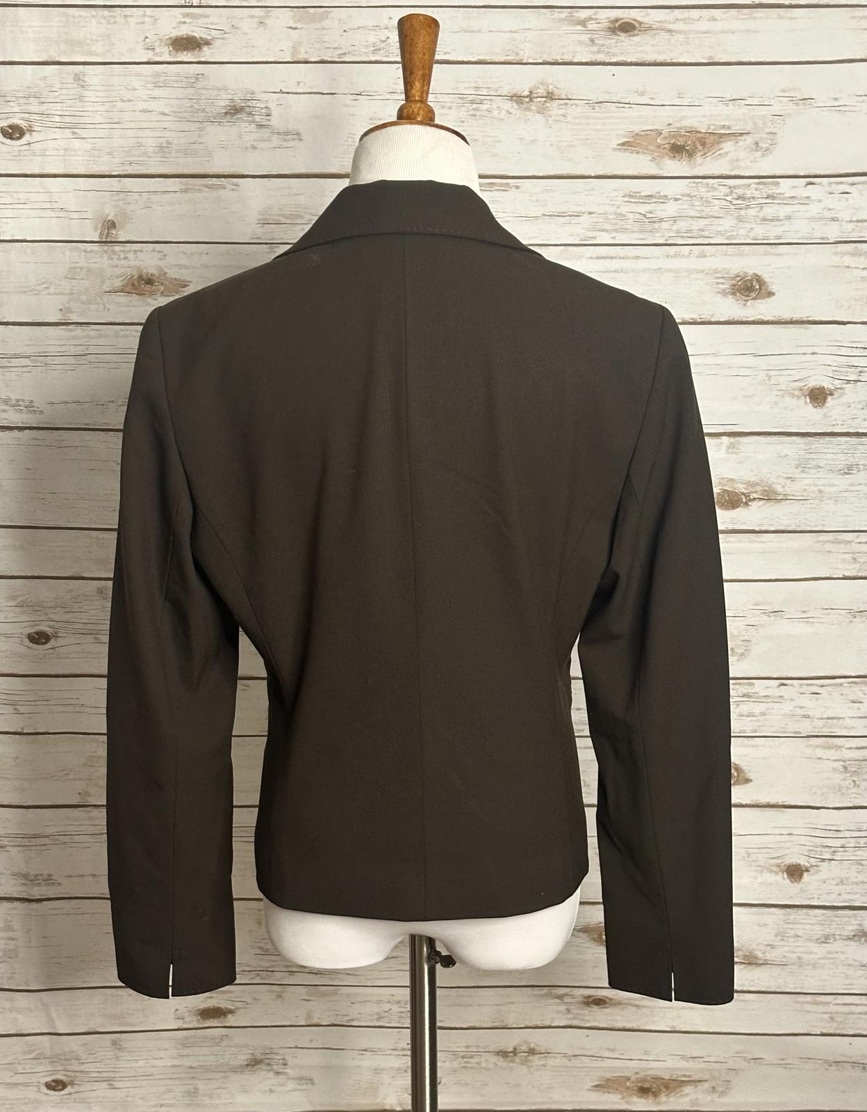Lafayette 148 corpcore office siren brown wool single-breasted blazer Size 10