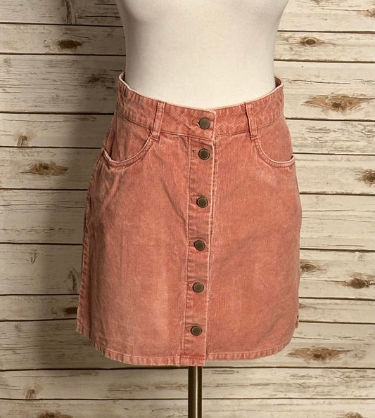 Roxy dusty rose classic casual corduroy A-line mini skirt Size Medium/10
