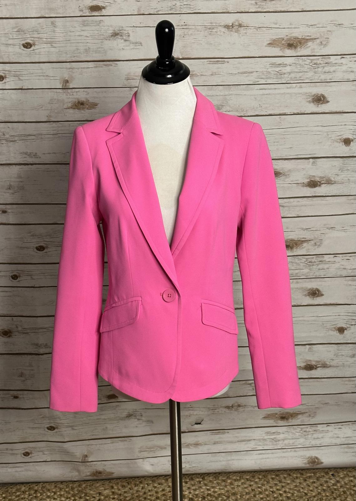 Trina Turk pink Legally Blonde Barbie office siren single-breasted blazer Size 4